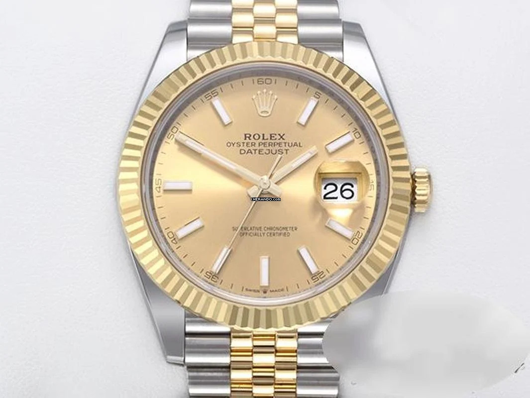  Rolex Datejust 41 126333 2023 Edelstahl Gelbgold 750 Automatik Stainless Steel 18kt Yellow Gold Jubilé-band Chronometer Oyster 