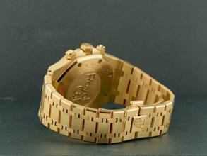 Thumbnail von Audemars Piguet Royal Oak Chronograph Yellow Gold Blue Dial Full Set - Boutique Edition Very Rare