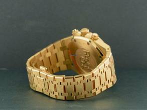 Thumbnail von Audemars Piguet Royal Oak Chronograph Yellow Gold Blue Dial Full Set - Boutique Edition Very Rare