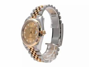 Thumbnail von Rolex Datejust 36 Oystersteel / Gelbgold 126233 Champagner Diamant Jubile-Band