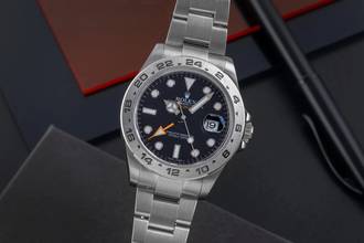 Thumbnail von Rolex Explorer II Black Dial Edelstahl Automatik Ref. 216570 Box & Papiere