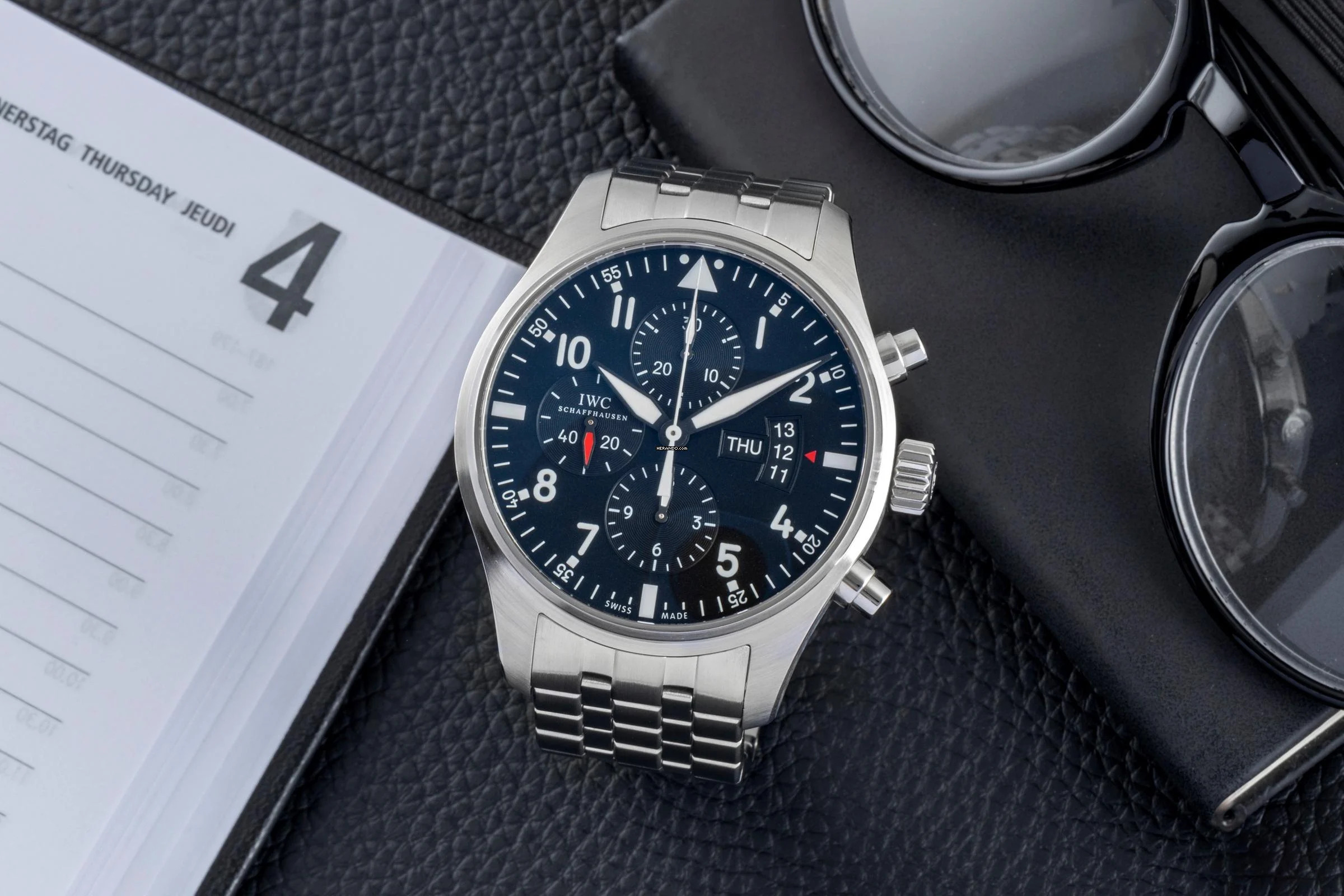 IWC Fliegeruhr Chronograph Pilot Fliegeruhr Chronograph Automatik Herrenuhr Ref. IW377701 