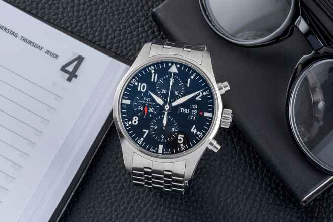  IWC Fliegeruhr Chronograph Pilot Fliegeruhr Chronograph Automatik Herrenuhr Ref. IW377701 