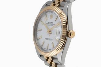 Thumbnail von Rolex Datejust 41 White Dial Stahl / Gold Automatik Herren Ref. 126333 B&P 2018
