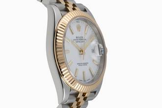 Thumbnail von Rolex Datejust 41 White Dial Stahl / Gold Automatik Herren Ref. 126333 B&P 2018