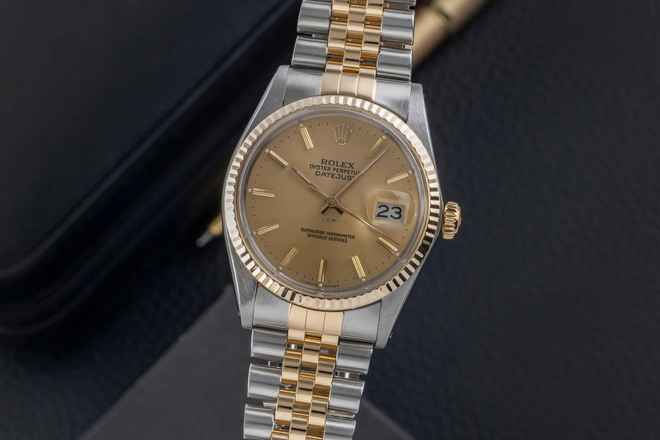  Rolex Datejust 36 Oyster Perpetual Stahl / Gold Automatik Ref. 16013 Klassiker 