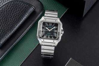 Thumbnail von Cartier Santos de Cartier Stahl Automatik Herrenuhr Ref. WSSA00061