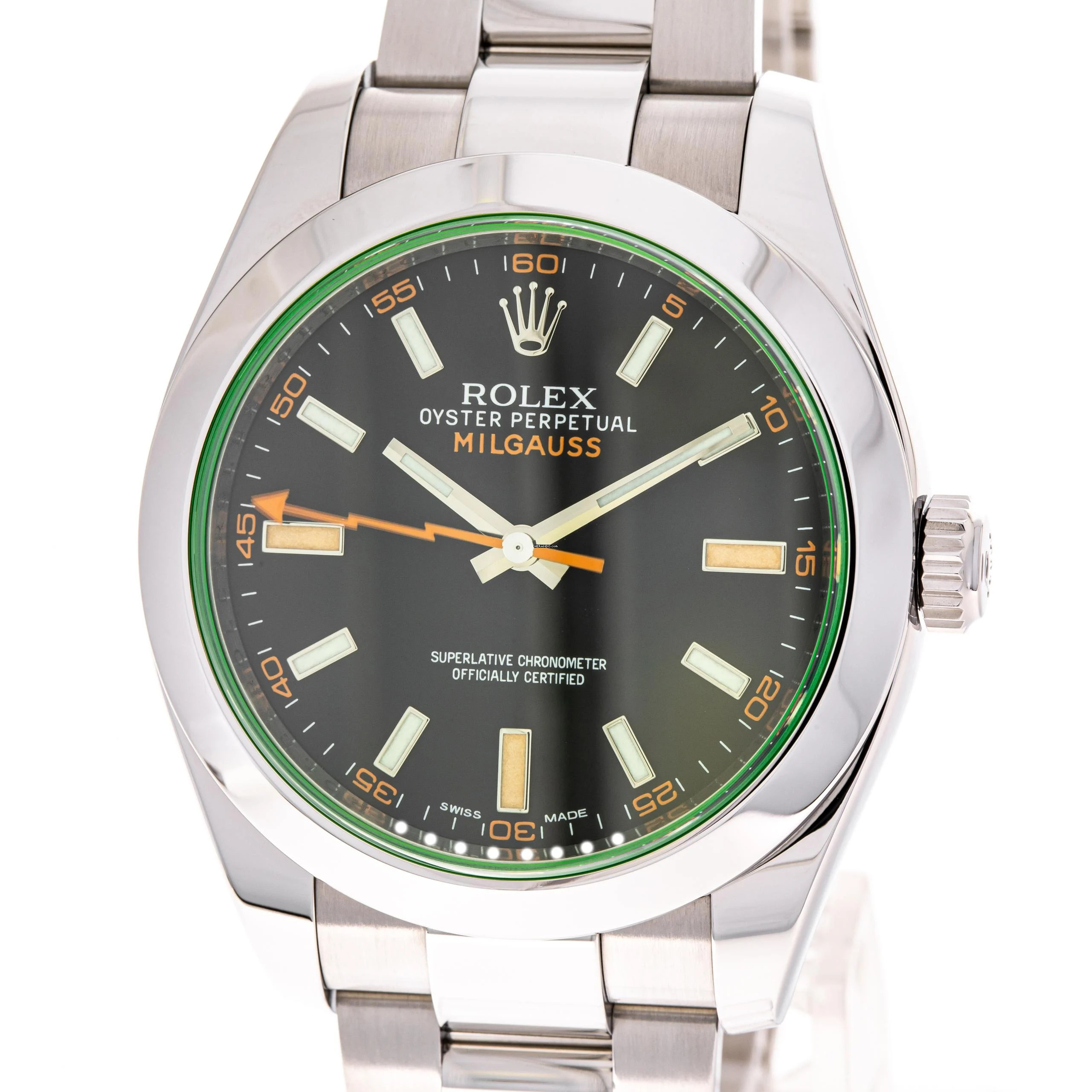  Rolex Milgauss 40 Black Orange – 116400GV – like NEW – 08/2019 Full Set 