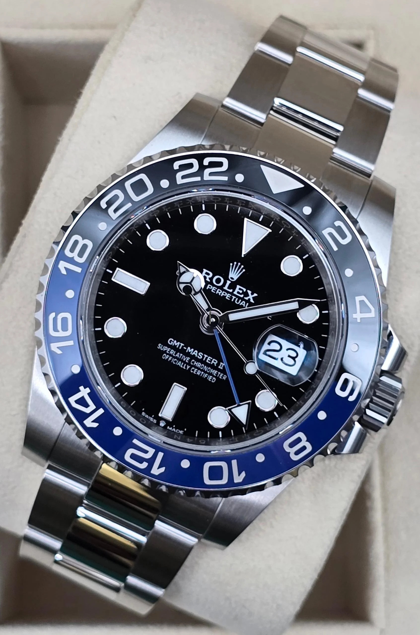  Rolex GMT-Master II Batman 126710BLNR Oyster Bracelet Unworn/Like New Full Set 3-2023 (Unpolished) 