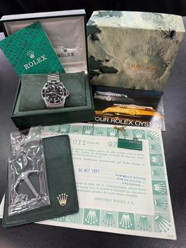  Rolex Submariner (No Date) 5513 Glossy Dial Full Set circle 1987 