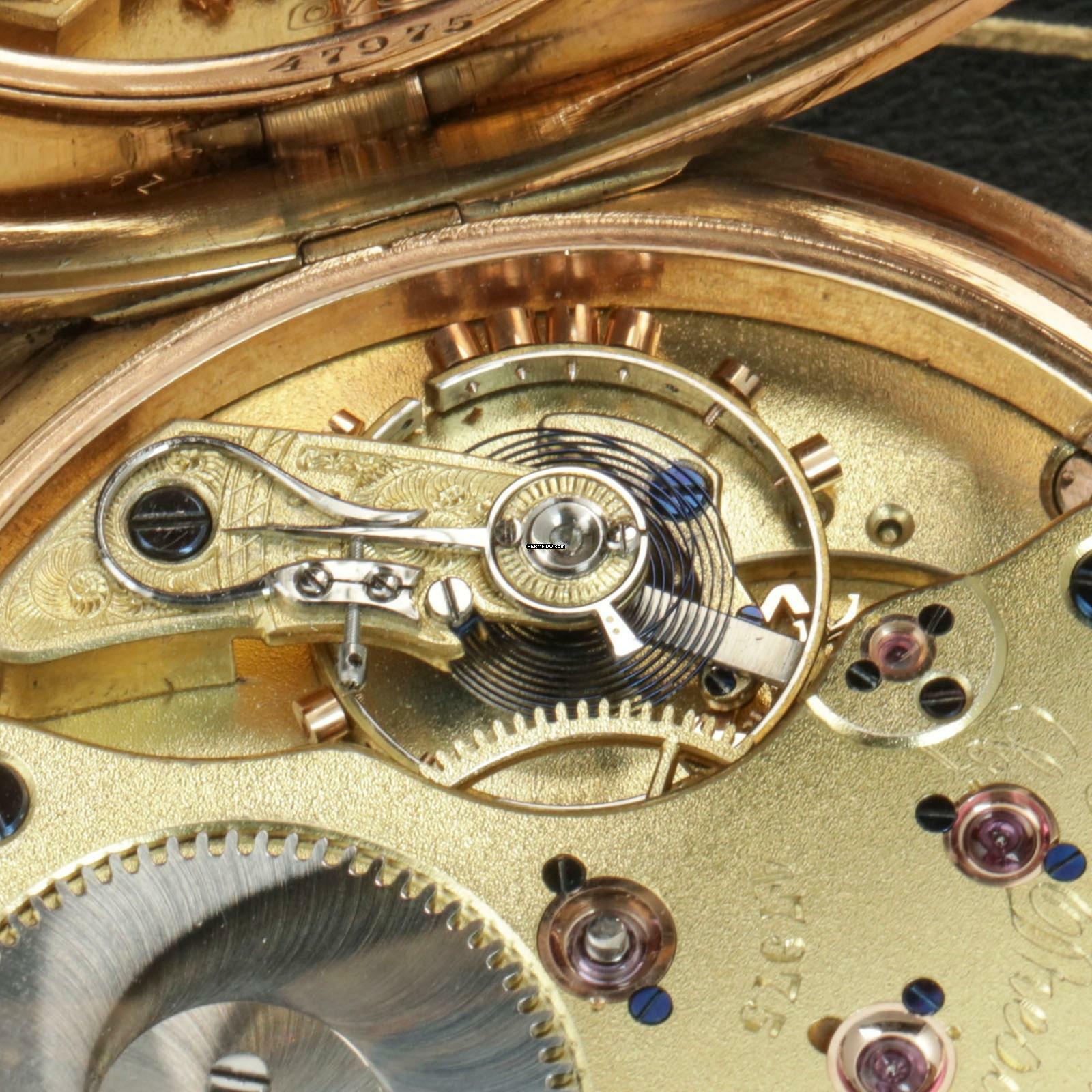 Thumbnail von A. Lange & Söhne 55mm 135g Schwere 18k Gold 1A Savonette Taschenuhr m. Box und Zertifikat 1905 Neuwertiger Zustand