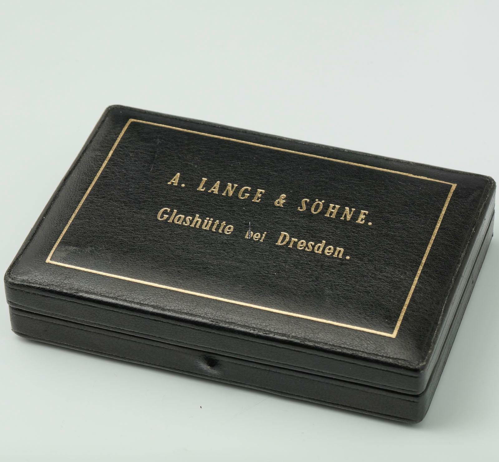 Thumbnail von A. Lange & Söhne 55mm 135g Schwere 18k Gold 1A Savonette Taschenuhr m. Box und Zertifikat 1905 Neuwertiger Zustand