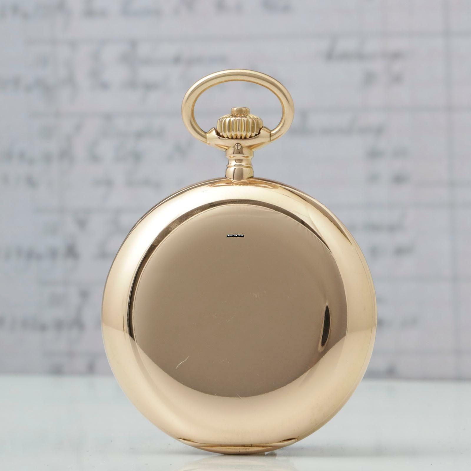 Thumbnail von A. Lange & Söhne 55mm 135g Schwere 18k Gold 1A Savonette Taschenuhr m. Box und Zertifikat 1905 Neuwertiger Zustand