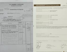 Thumbnail von A. Lange & Söhne Full Set 18k Gold 1A Gangprüfung der Sternwarte Savonette Taschenuhr 1904 keinerlei Inskriptionen mit Museums-Zertifikat