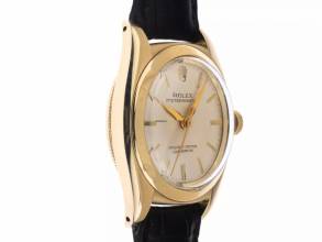 Thumbnail von Rolex Oyster Perpetual Bubble Back Ref.3131 1946 original Box sehr gut Vintage Oyster Perpetual Bubble Back 14kt Gelbgold