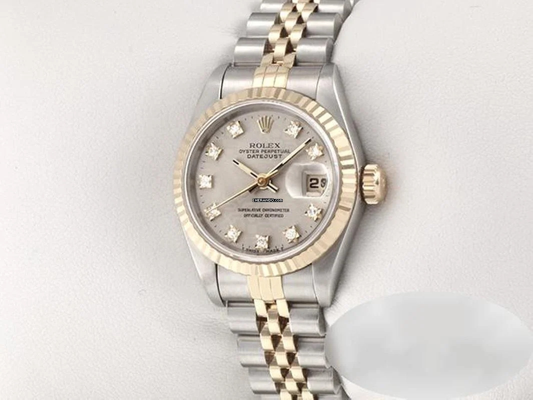 Rolex Lady-Datejust Edelstahl Gelbgold 750 Diamanten Automatik Gold Stahl Stainless Steel 18kt Yellow Gold Jubilé-band Chronometer Oyster