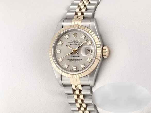  Rolex Lady-Datejust Edelstahl Gelbgold 750 Diamanten Automatik Gold Stahl Stainless Steel 18kt Yellow Gold Jubilé-band Chronometer Oyster 