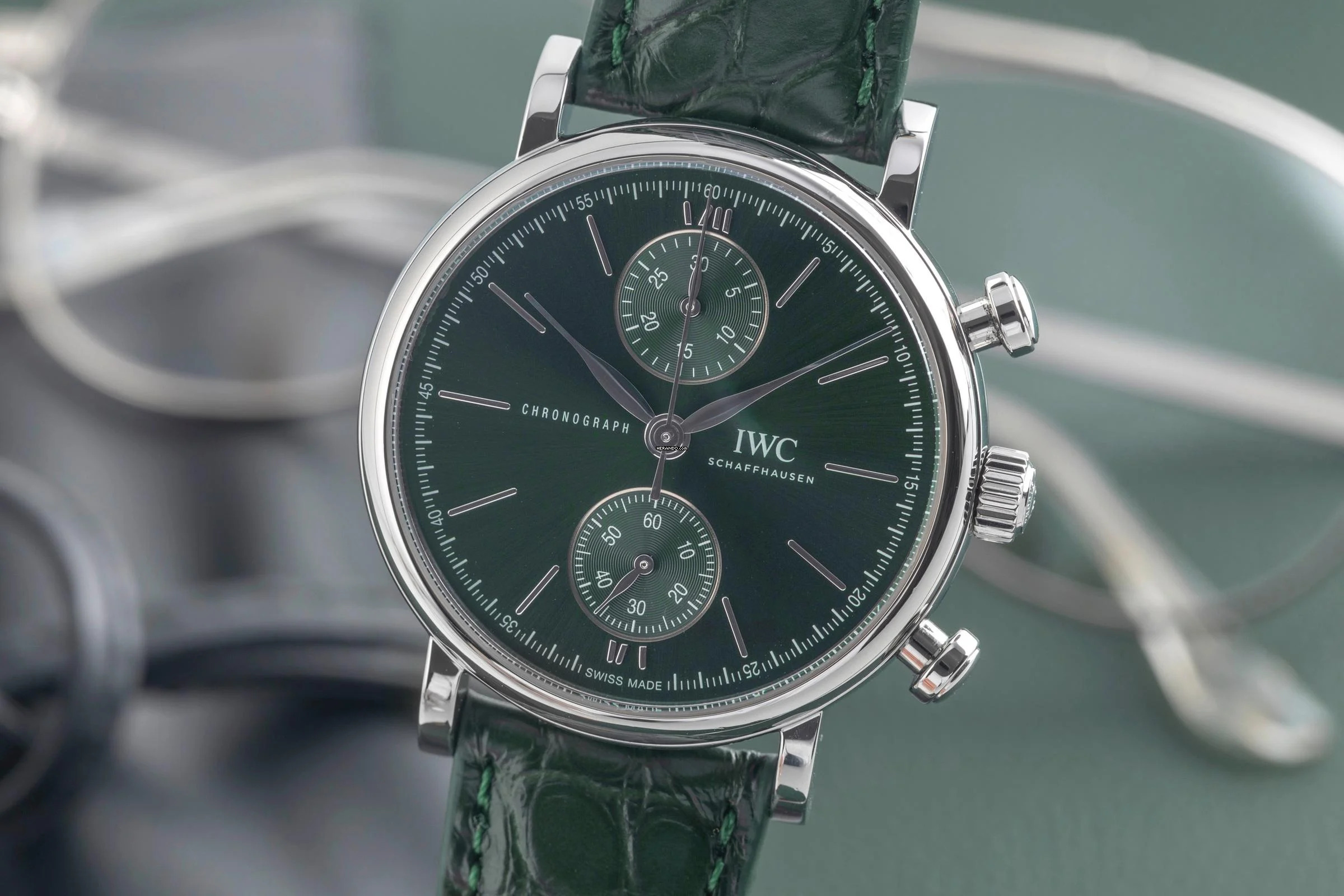  IWC Portofino Chronograph Stahl Automatik Herrenuhr Ref. IW391405 Papiere 2022 