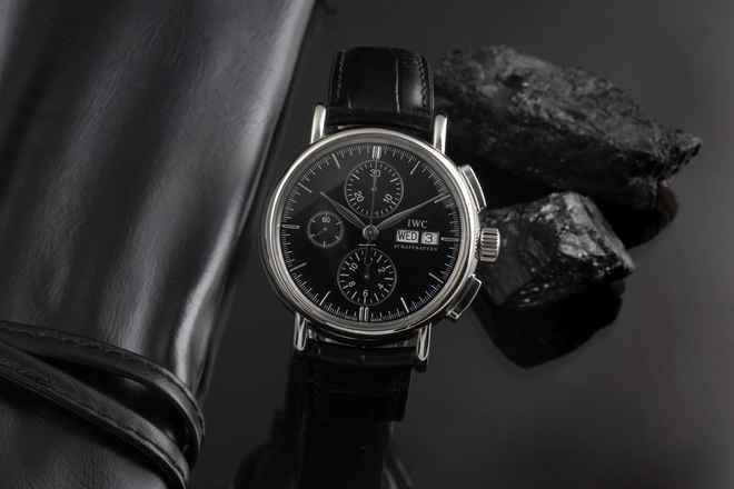 IWC Portofino Chronograph Edelstahl Automatik Herrenuhr Ref. IW378303 