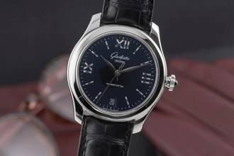  Glashütte Original Lady Serenade Stahl Automatik Damenuhr Ref. 1-39-22-20-02-44 Papiere 