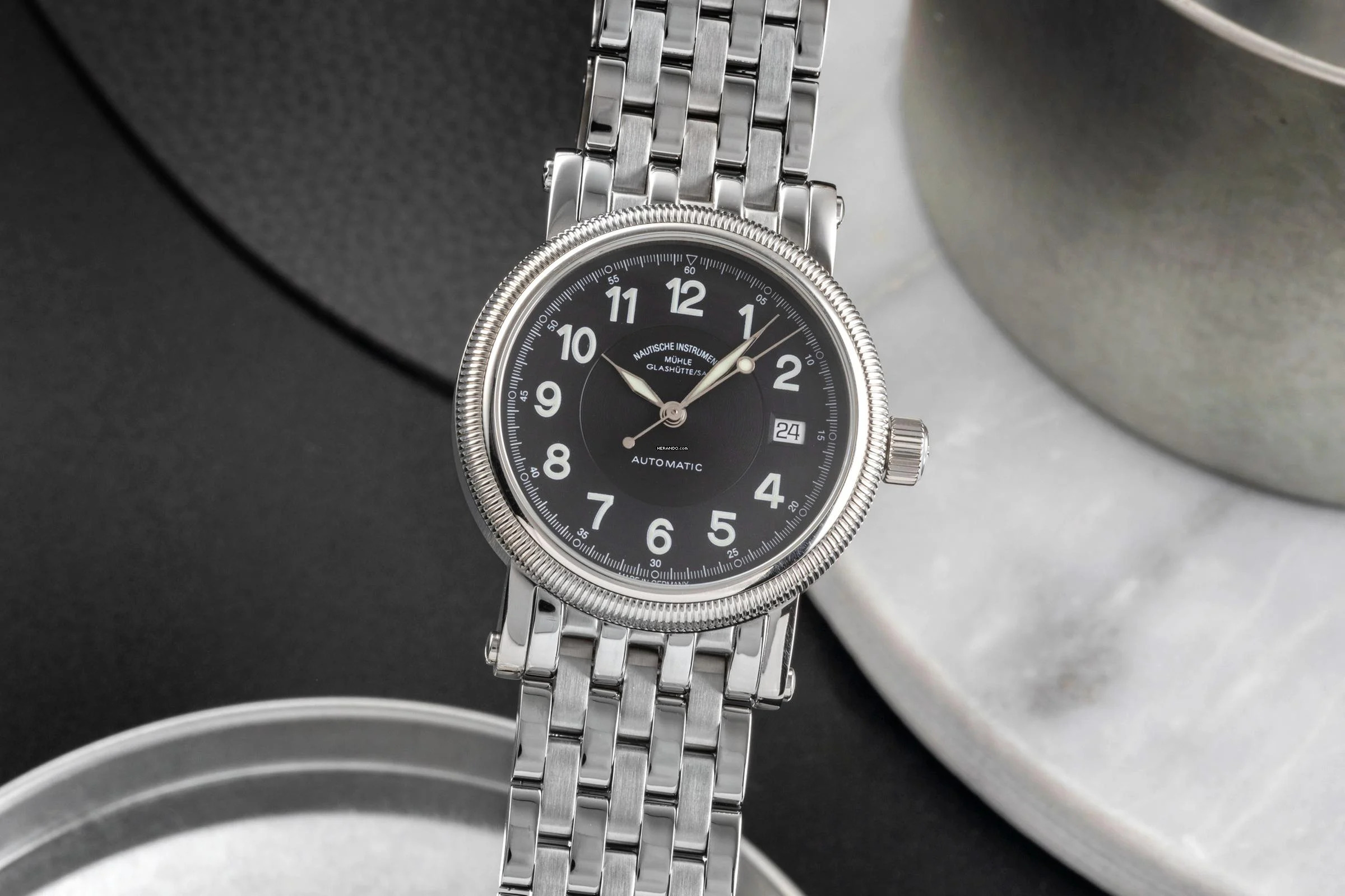 Mühle 29er Stahl Automatik Herrenuhr Ref. M1-29-03.MB Box & Papiere 2024