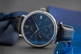 Thumbnail von IWC Portofino Handaufzug 8 Days Edelstahl Handaufzug Herrenuhr Ref. IW510106