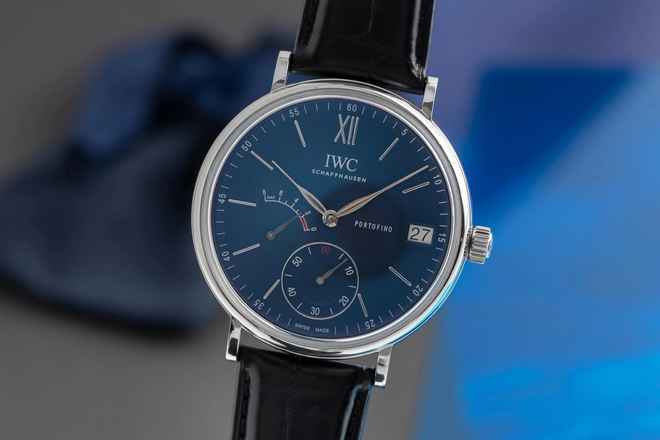  IWC Portofino Handaufzug 8 Days Edelstahl Handaufzug Herrenuhr Ref. IW510106 