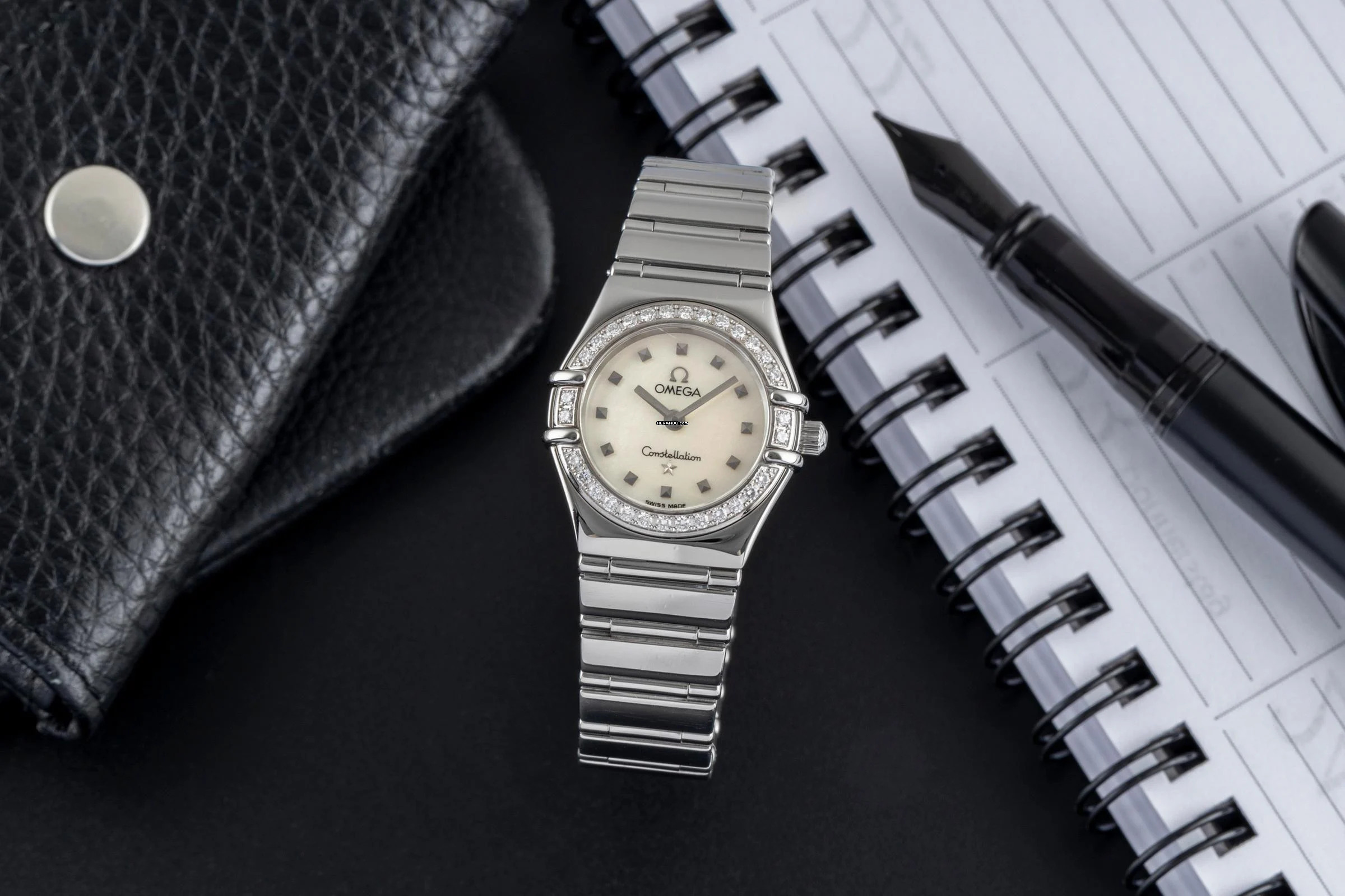 Omega Constellation Ladies Stahl Quarz MOP Diamonds Damen Ref. 1460.75.00 895.1243