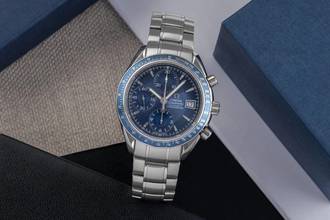 Thumbnail von Omega Speedmaster Date Chronograph Automatik Stahl Herrenuhr Ref. 3212.80.00