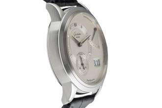 Thumbnail von Glashütte Original PanoReserve Edelstahl Handaufzug Herrenuhr Ref. 65-01-02-02-04 B&P