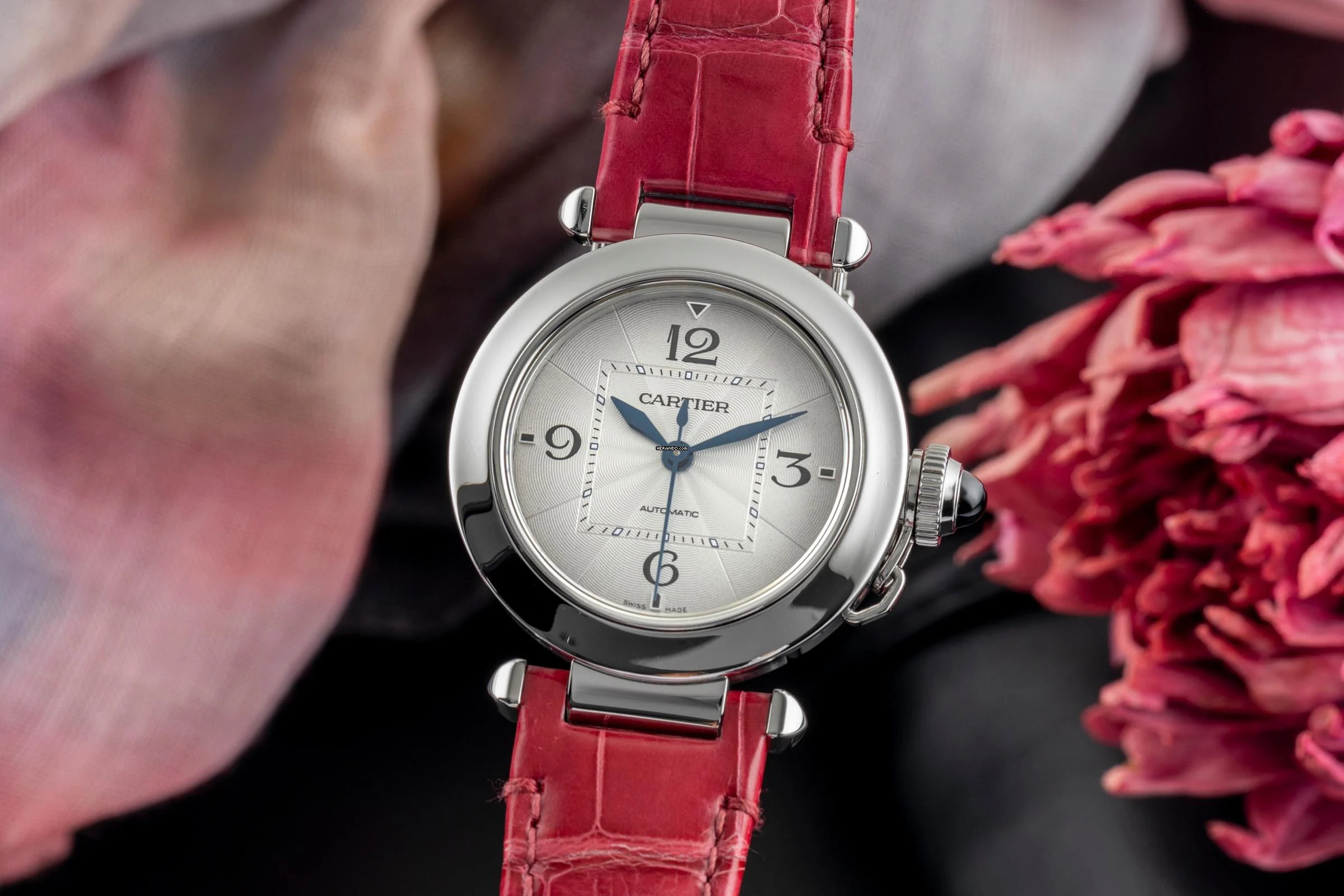  Cartier Pasha de Cartier Automatik Edelstahl Damenuhr Ref. WSPA0012 4327 