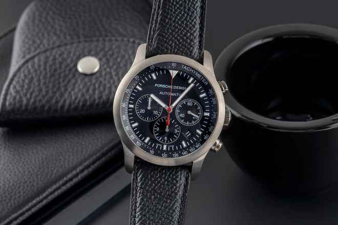  Porsche Design Dashboard Chronograph Titan Automatik Ref. 6612.11.40 Papers 