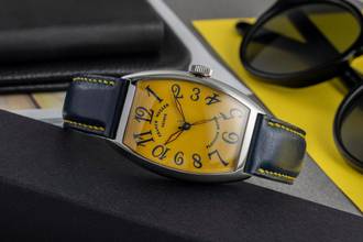 Thumbnail von Franck Muller Casablanca Stahl Yellow Dial Automatik Herrenuhr Ref. 5850