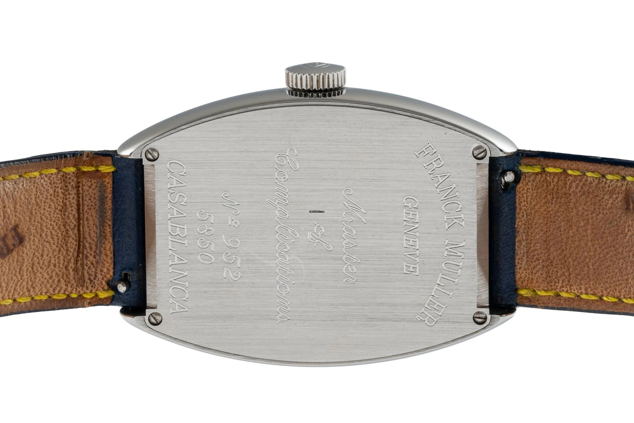 Thumbnail von Franck Muller Casablanca Stahl Yellow Dial Automatik Herrenuhr Ref. 5850