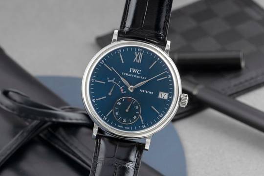  IWC Portofino Handaufzug 8 Days Edelstahl Handaufzug Herrenuhr Ref. IW510106 B&P 2017 