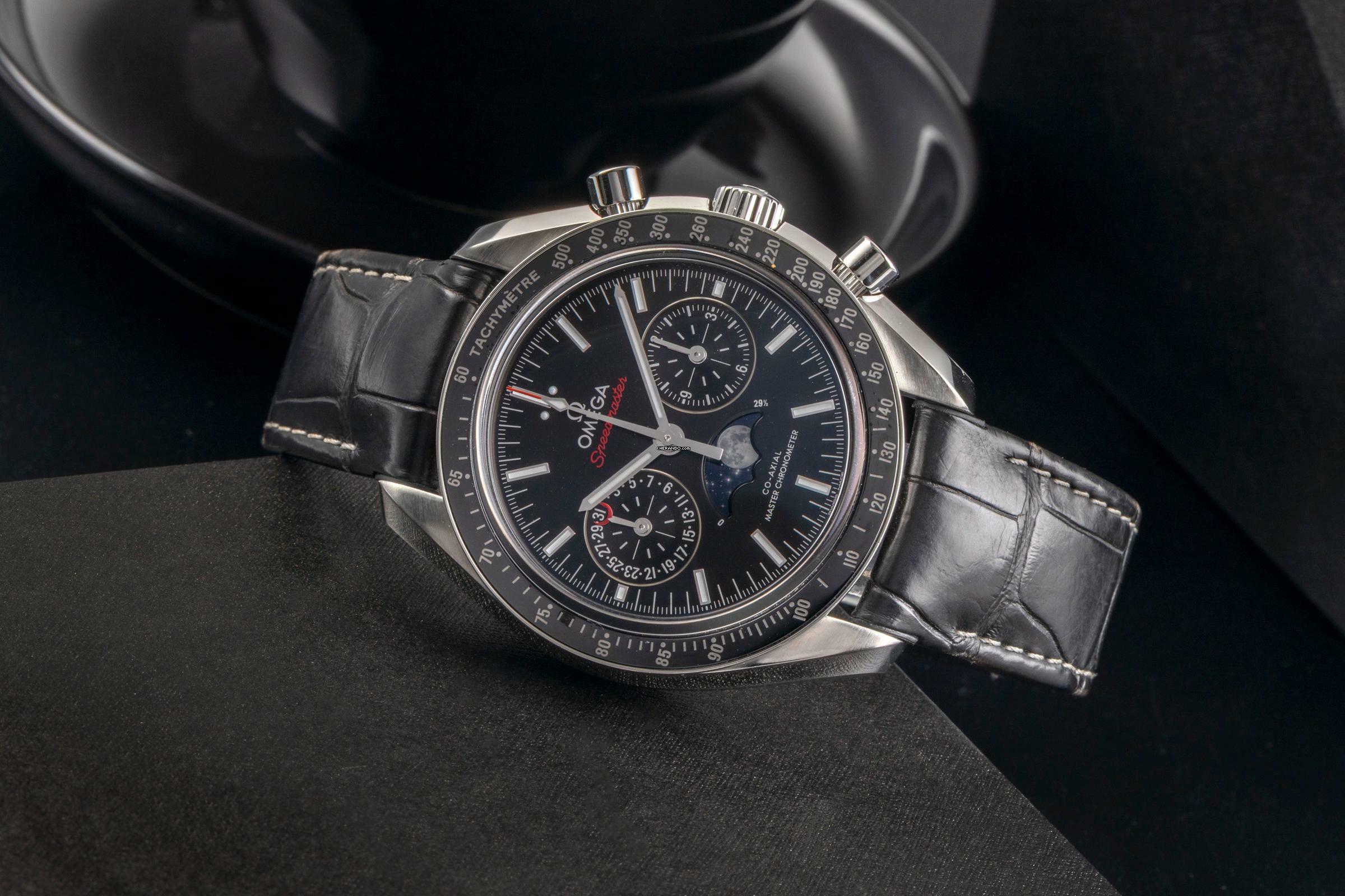 Thumbnail von Omega Speedmaster Moonphase Moonwatch Mondphase 304.33.44.52.01.001 B&P