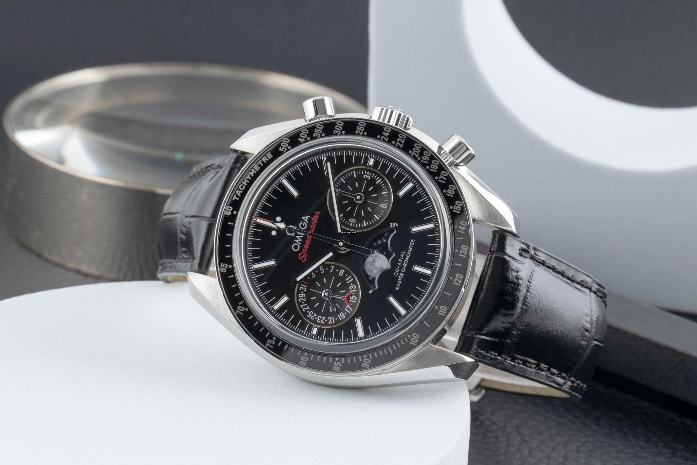 Thumbnail von Omega Speedmaster Moonphase Moonwatch Mondphase 304.33.44.52.01.001 B&P