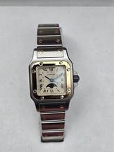 Thumbnail von Cartier Santos Galbée Moonphase 119902 Steel and Gold Very good Full Set 1992