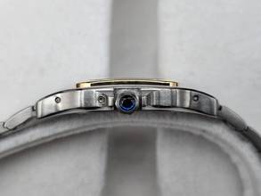 Thumbnail von Cartier Santos Galbée Moonphase 119902 Steel and Gold Very good Full Set 1992