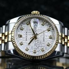 Thumbnail von Rolex Datejust 36 Steel Gold - White Jubilee - like New - Fullset - 11/2012