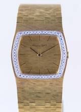 Thumbnail von IWC 18K Gelbgold Dresswatch 750 gold Jumbo Diamond Bezel Milanaise ultra rar