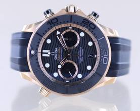 Thumbnail von Omega Seamaster Diver 300 M Chronograph 18K Sedna Gold 44mm B+P Cal 9901