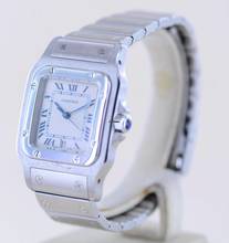 Thumbnail von Cartier Santos Galbée Mens Medium Stahl Galbée Roman Dial Quarz Unisex Date