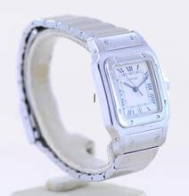 Thumbnail von Cartier Santos Galbée Mens Medium Stahl Galbée Roman Dial Quarz Unisex Date