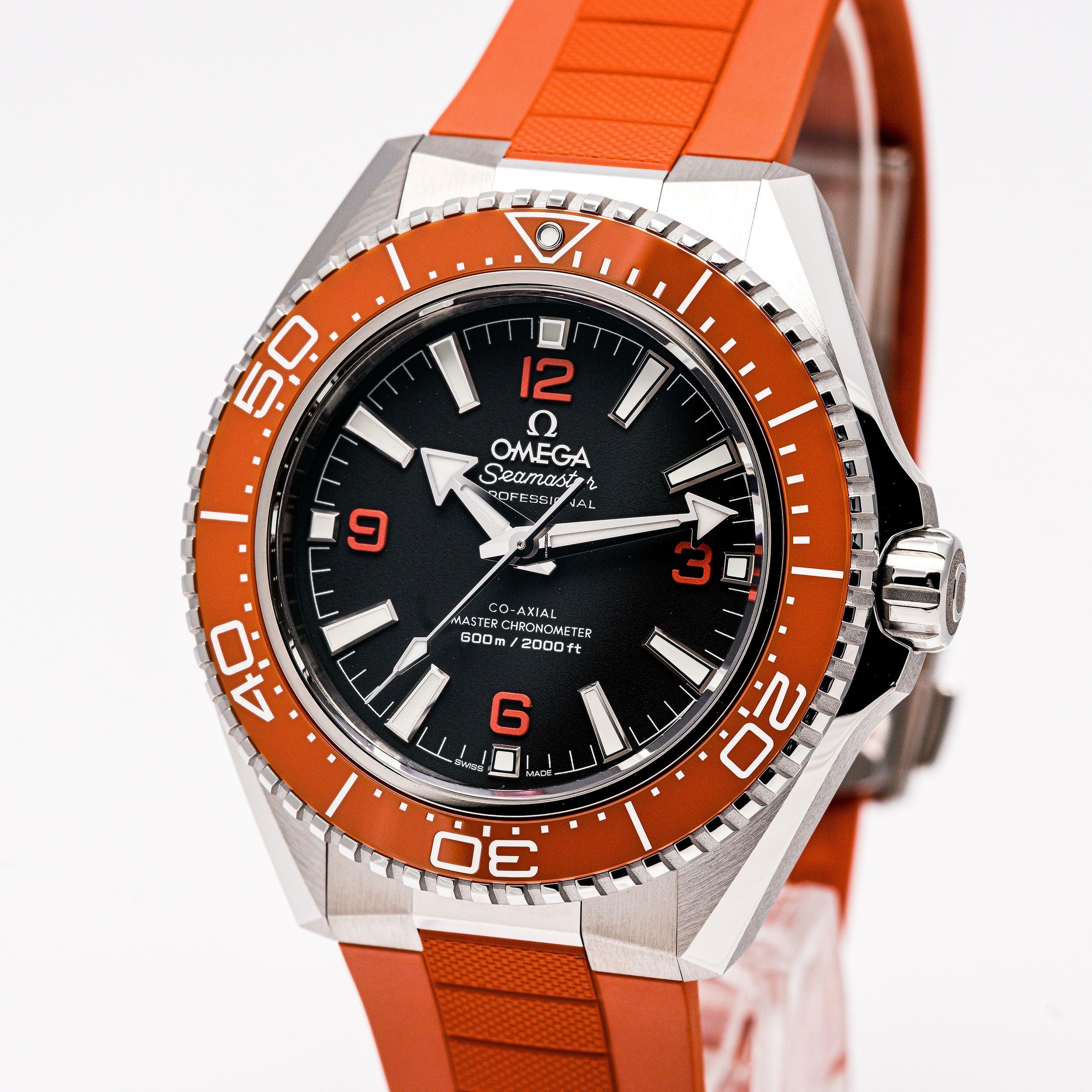  Omega Seamaster Planet Ocean 600m Orange – 217.32.42.21.01.004 – NEW & Unworn – 01/2026 Full Set 