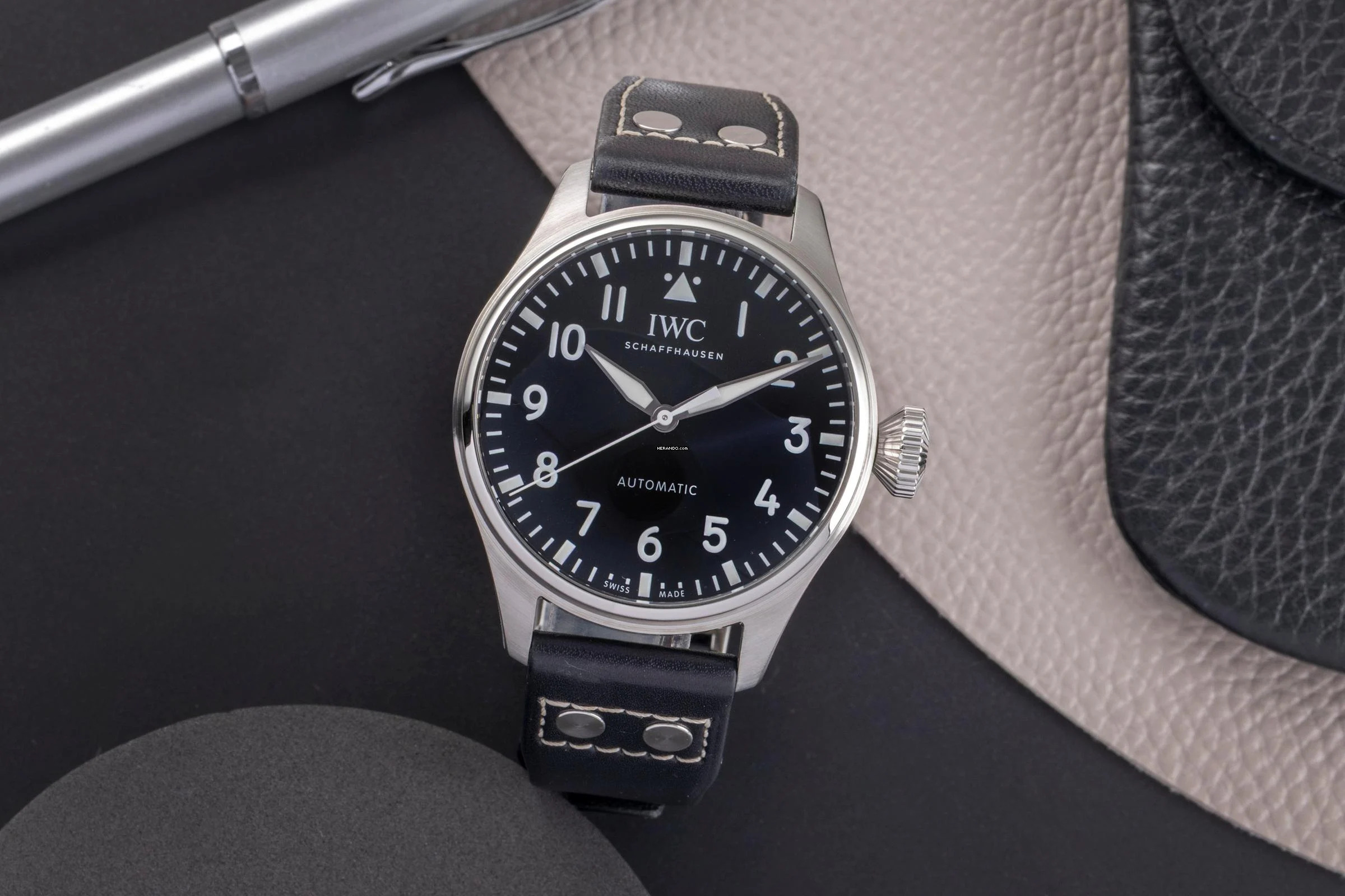 IWC Große Fliegeruhr Big Pilot's Watch 43 Automatik Stahl Herrenuhr Ref IW329301