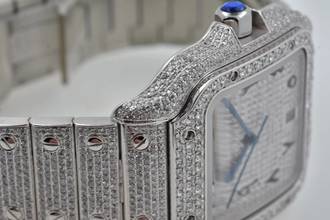 Thumbnail von Cartier Santos de Cartier Large WSSA0018 2021 Iced Out Diamonds Diamanten