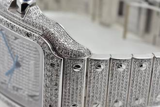 Thumbnail von Cartier Santos de Cartier Large WSSA0018 2021 Iced Out Diamonds Diamanten