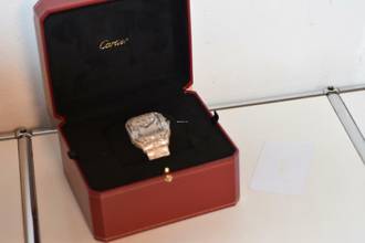 Thumbnail von Cartier Santos de Cartier Large WSSA0018 2021 Iced Out Diamonds Diamanten