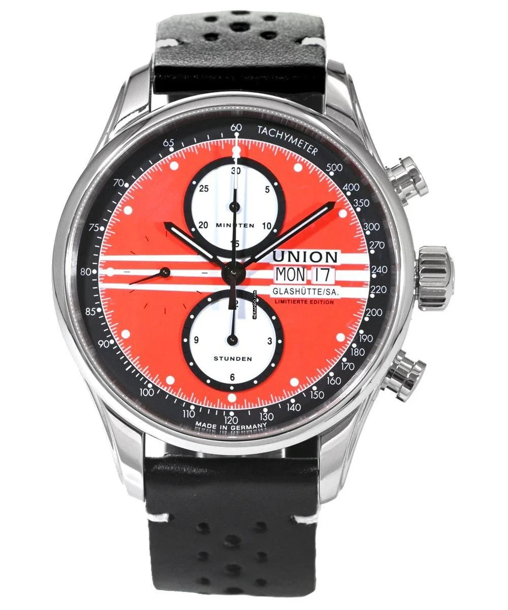  Union Glashütte Viro Chronograph Limitiert 200 Stück Silvretta Classic Ref. D011.414.16.420.09 